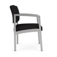thumbnail image 2 of Pemberly Row Fauteuil d'Invité pour Réception et Salle d'Attente en Soins de Santé, Argent / Noir, 2 of 5