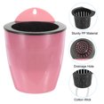 thumbnail image 4 of Unique Bargains 5 Inch Self Watering Plant Pot Hanging Planters with S Hooks, Pink 3 Pack, 4 of 7