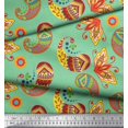 thumbnail image 3 of Soimoi Poly Georgette Fabric Artistic Paisley Decor Fabric Printed Yard 42 Inch Wide, 3 of 3