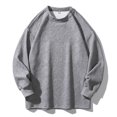 thumbnail image 2 of Yuyuzo Chandails Grande Taille pour Hommes Col Rond Décontracté Automne Manches Longues Doux Chandail Ample, 2 of 7