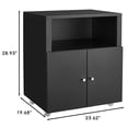thumbnail image 2 of Yiwa Metal Storage Cupboard with Adjustable Shelf, Versatile Printer Stand & Mobile Filing Cabinet for Home Office or Garage, 2 of 6