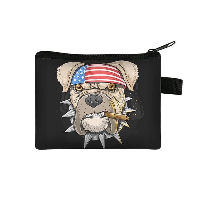Big Sale ! Huayishang Home Textile Storage,Storage Case,2022 Cool Dog Printing Children'S Coin Purse Student Coin Storage Bag Portable Key Case