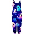 thumbnail image 4 of Tenues d'Été Mignonnes pour Tout-Petits 2025 Combinaison Imprimée Sans Manches Vêtements Pantalons, 4 of 5