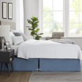 thumbnail image 2 of SGI Bedding 14 Inch Pleated Bed Skirt | Microfiber Bed Skirt | Fade Resistant, Wrinkle Free, Anti-static, Decorative, Extra Storage Space, Clutter-Free | California King, Mediterranean Blue, 2 of 6