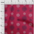 thumbnail image 1 of oneOone Cotton Cambric Fabric Spiral & Floral Block Print Fabric BTY 56 Inch Wide, 1 of 4