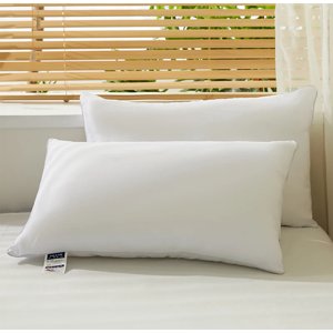 Wzzjkit Pureing Oreiller blanc brossé Oreil de base Maison Aide au sommeil Lavable Non Collapsibles Oreillant