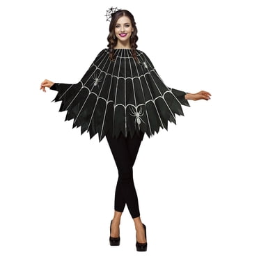 tout pour célébrer poncho en toile d'araignée pour femmes, taille unique