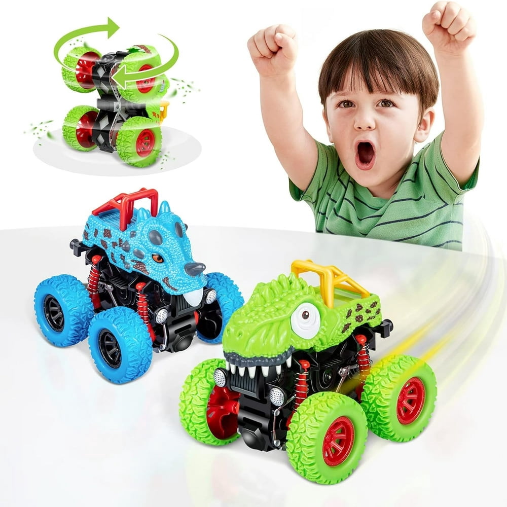 Set 10 Voitures Friction Tirage Hahaland Jouet Enfant 3 Ans - Garage Voiture 10 Pcs Camion Avec Sons Et Lumières - Cadeau Garçon 2 3 4 Ans