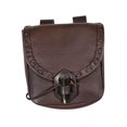 thumbnail image 2 of serony Medieval Belt Pouch Durable Fanny Pack Purse Costume Accessories Brown, 2 of 9