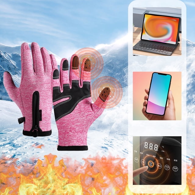 EGNMCR Winter Touchscreen Windproof Gloves the Glovess