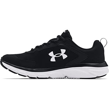 Under Armour Men's Charged Assert 9, Black (001)/White, 11 X-Wide US