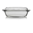 thumbnail image 2 of Cocotte ovale en verre avec couvercle Libbey Baker's Basics, 2 of 3