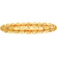 thumbnail image 1 of Bracelet Extensible Unisexe en Perles Rondes de 8 mm en Pierre Précieuse de Citrine AA Naturelle 7 Pouces, 1 of 5