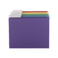 thumbnail image 2 of Smead Letter Tabbed Hanging File Folders, Blue & Yellow & Purple & Red & Green, 25 Count, 2 of 2