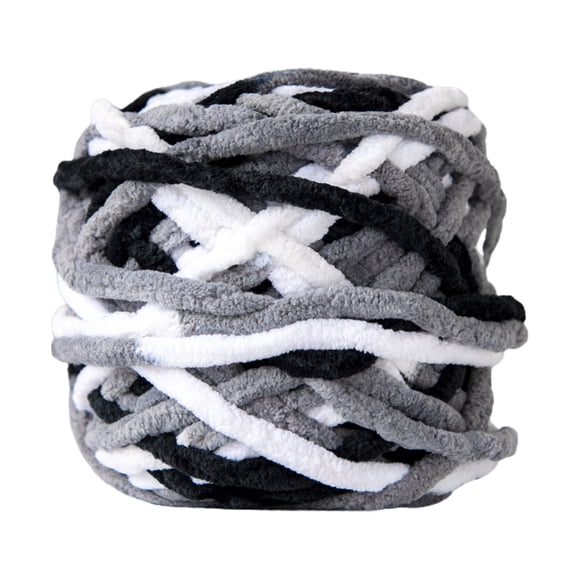 Fwttom Chunky Yarn pour Tricot à la Main, Fil de Barre Glacée Épais Tissé à la Main, Fil Artisanal pour Bricolage au Crochet, Fil pour Chandail de Poupée, Fil Teint par Segments pour Foulard