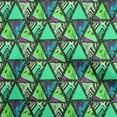 thumbnail image 1 of oneOone Silk Tabby Sea Green Fabric Geometric Tropical Texture Sewing Material Print Fabric By The Yard 42 Inch Wide, 1 of 4