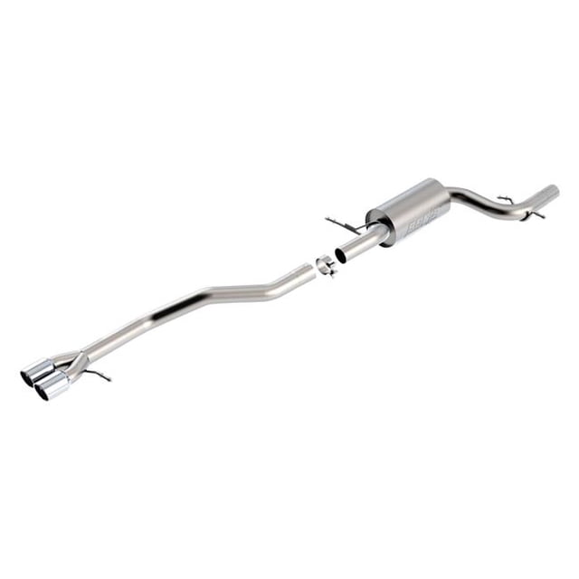 Borla Exhaust BRL140472 Stainless Steel Cat-Back Exhaust System with Dual Rear Exit for 2012-2013 Volkswagen Jetta