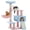 Blue, variant on PAWZ Road 47" Flower Cat Tree with Sisal Scratching Post Cute Condo for Indoor Medium Cat Pink
