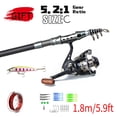thumbnail image 1 of Fishing Gear Telescopic Rod and Reel Combo for Shore and Sea Angling – 18m/30m Extendable Rod with Interchangeable Left/Right Hand Reels Trout and Sea Fishing Set, 1 of 6