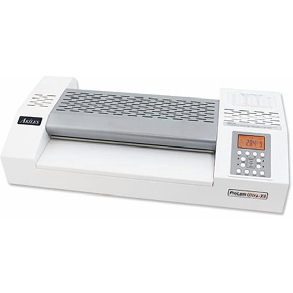 Akiles APLULTRA-X6 Model ProLam Ultra-X6 Commercial Grade 6 Roller Laminator with 2 Programmable Memory Settings, 13" (330 mm) Throat Capacity, 14 mil (350 mic) Max Pouch Thickness