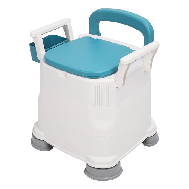 Portable Toilet Chair, Adjust Height Bedside Commode Toilet For Bedroom