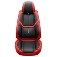 thumbnail image 3 of Maidao Car Seat Covers Full Set for Mercedes-Benz for A35 2018-2024 5 Seats Leather Compatible Airbag Water Resistant Front Rear Cushion Protector Black and Red, 3 of 7