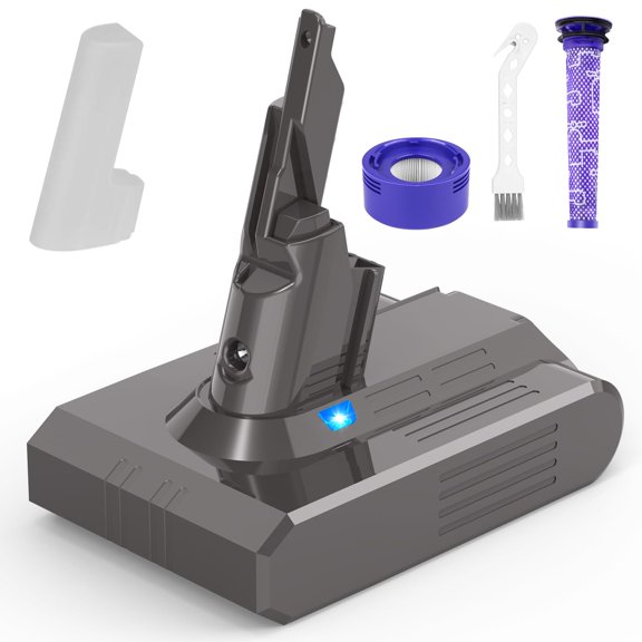 Batterie de Remplacement V7 Améliorée, Batterie 4600mAh Compatible avec Dyson V7 Animal Aspirateur-Balai Sans Fil V7 Motorhead Animal Voiture+bo