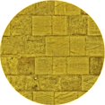 thumbnail image 1 of Ahgly Company Tapis d'Intérieur Lavable en Machine Carré Transitionnel Bisque Foncé Marron, 3 Pieds Carré, 1 of 7