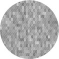thumbnail image 1 of Ahgly Company Tapis Rond Lavable en Machine Intérieur Transitionnel Gris Platine, 8 Pieds Rond, 1 of 7