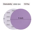 thumbnail image 2 of Unique Bargains 15 Pack 5-Inch Purple Sanding Discs 2000 Grits Hook & Loop Professional Aluminum Oxide Sandpaper, 2 of 6