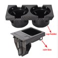 thumbnail image 4 of New Double Hole Car Styling Front Center Console Storage Box Coin + Cup Holder For BMW E46 Series 1999-2006 51168217953, 4 of 5