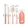 thumbnail image 3 of TIMIFIS Mini Fan Travel Utensil Set with Case, Whea-T Straw Reusable Spoon Straw Forks Tableware, Portable Cutlery Travel Picnic Camping Or Daily Use Rechargeable Fan, 3 of 7