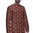 thumbnail image 3 of Atasi Printed Casual Asymmetric Kurta Set For Men Designer Long Kurta For Boys, 3 of 3