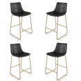 thumbnail image 1 of TABOURET LANDON OR en Noir ENSEMBLE DE 4, 1 of 5