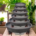 thumbnail image 4 of Staron Support pour Plantes avec Roues, Chariot de Palettes de Plantes Supports de Plantes d'Extérieur pour Patio, Chariot Rond pour Pots de Fleurs avec Roues, Chariot de Palettes de Pots de Plantes avec Roulettes Universelles, 4 of 6