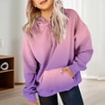 thumbnail image 4 of MIASHUI Girls Sweatshirt Tops Gradient Long Sleeve Oversized Hoodies Pullover,Pink,4-5 Years, 4 of 7