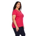 thumbnail image 4 of George Women's Plus V-Neckline Tee, 4 of 6