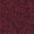 thumbnail image 1 of Ahgly Company Tapis d'Intérieur Lavable en Machine Carré Transitionnel Marron Rouge, 5 Pieds Carré, 1 of 7