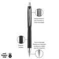thumbnail image 4 of Stylos à bille uni® Jetstream RT, pointe moyenne (1,0 mm), noir, paquet de 2, 4 of 6