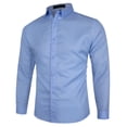 thumbnail image 1 of Leutsin Men's New Style Pure Long Sleeve Shirt Comfortable Blouse, 1 of 3