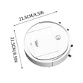 thumbnail image 3 of Zenithome Intelligent Auto Vacuum Robot Compact Lightweight Nimble Black Usb Charged For Living Room Bedroom Sofa, 3 of 9
