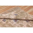 thumbnail image 4 of Casavani Tapis d'Entrée Géométrique pour Cuisine, Brun 8 X 8 Pi, 4 of 6