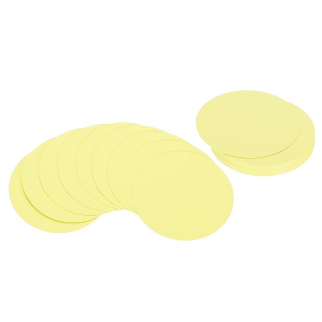 Uxcell Papier Cartonné Rond 6 Pouces, 36 Pcs Forme Ronde Découpe Papier Épais sous-Verre pour Projets DIY, Jaune Clair
