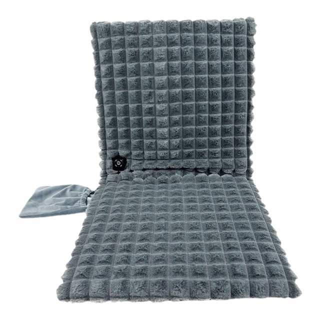 CHOK Office Chair Heating Pad Heated Chair Pad Cushion for Full Back Rechargeable Heating Pad for Office Chair Car Seat Faux Fur USB Fast Heating Seat Warmer for Office Chair