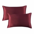 thumbnail image 1 of WIFKLSIIPG 2PCS Standard Size (20x26 inches) Satin Pillow Covers with Envelope Closure, 1 of 7
