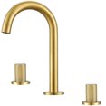 thumbnail image 3 of Ancona Industria Series Widespread Double Handle Bathroom Faucet in Brushed Gold, 3 of 6