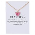 thumbnail image 1 of PVCS Sweet Butterfly Necklace Acrylic Color Clavicle Chain Necklace, 1 of 3