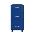 thumbnail image 2 of Pemberly Row Modern 3-Drawers Vertical Blue Metal Filing Cabinet Pre-assembled, 2 of 19