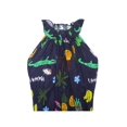 thumbnail image 4 of Robe Dos Nu pour Filles Multicolore Imprimé Floral Animal Coton Décontracté 4 Ans, 4 of 6