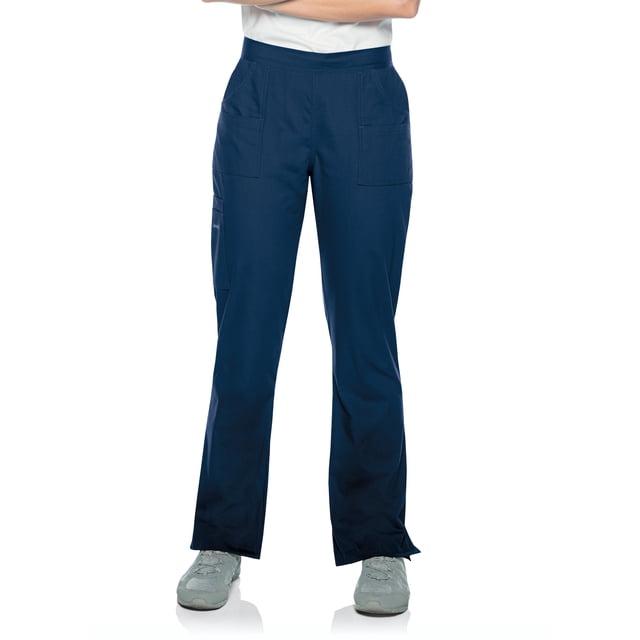 Landau Essentials Scrub Pants for Women: 9 Pockets, Modern Tailored Fit, Drawstring / Elastic Waist, Straight Leg 8380